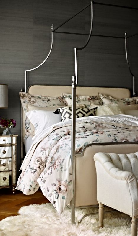 Choose a Duvet Cover with a Soft, Romantic Floral Pattern