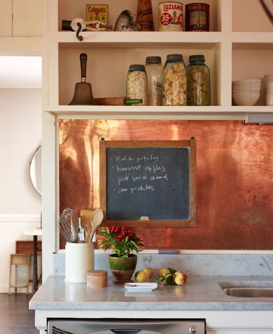 Chalkboard With Rustic Wood Frame For Kitchen Notes