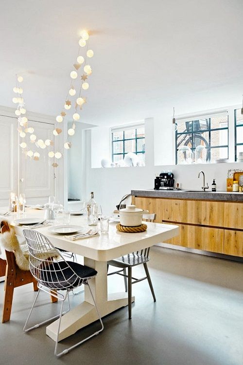 Paper Cut-Out Lights Add Whimsical Charm Overhead
