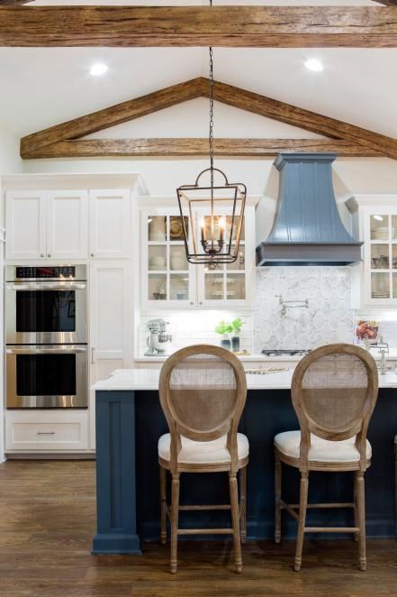 French Cane Bar Stools Add Classic Comfort to Island