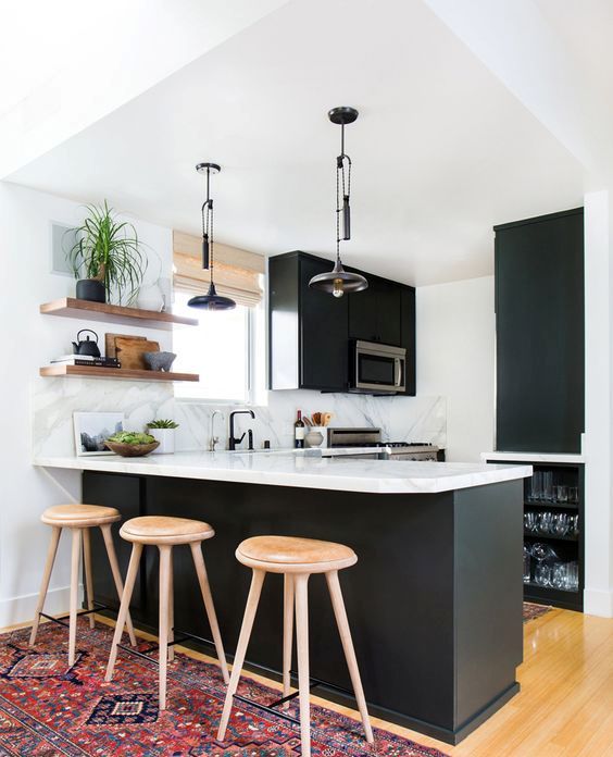 Layer Lighting with Adjustable Black Pendant Cords