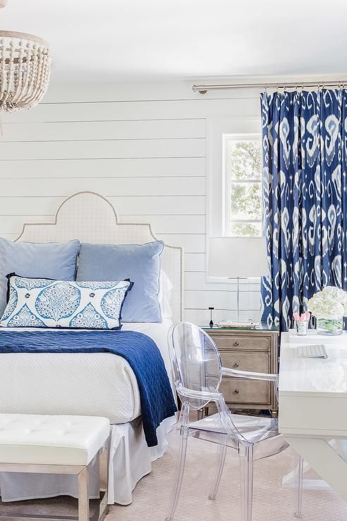 Ghost Chairs Add Modern Airiness To A Bedroom Desk