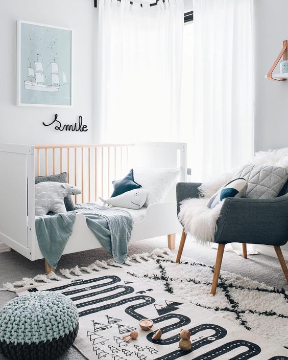 Introduce Playful Pattern with a Roadway Rug