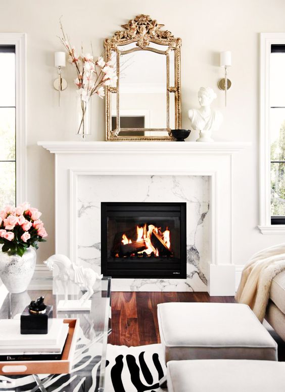 Sculptural White Horse Adds Whimsical Form to Coffee Table