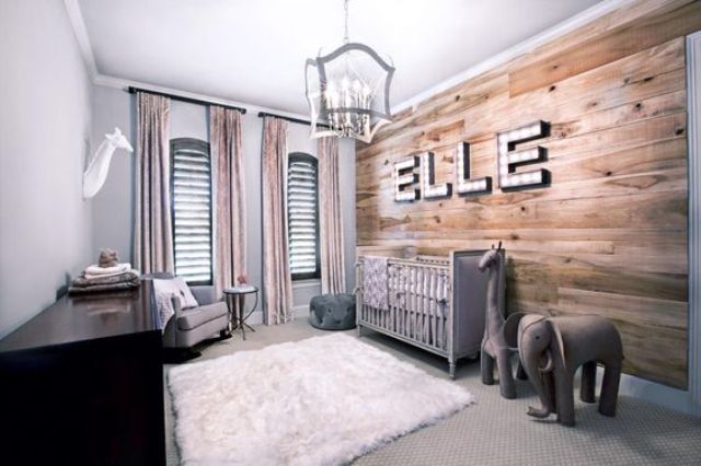 Marquee Letters Add a Personal Touch to Wood Walls