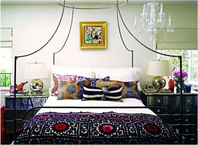 Metal Bed Canopy Frame for Hanging Decor