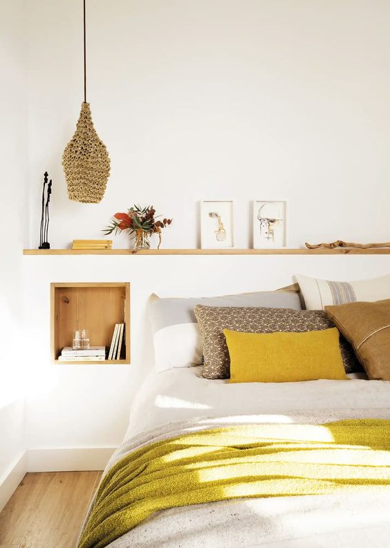 Wooden Niche for Storing Books and Small Objects