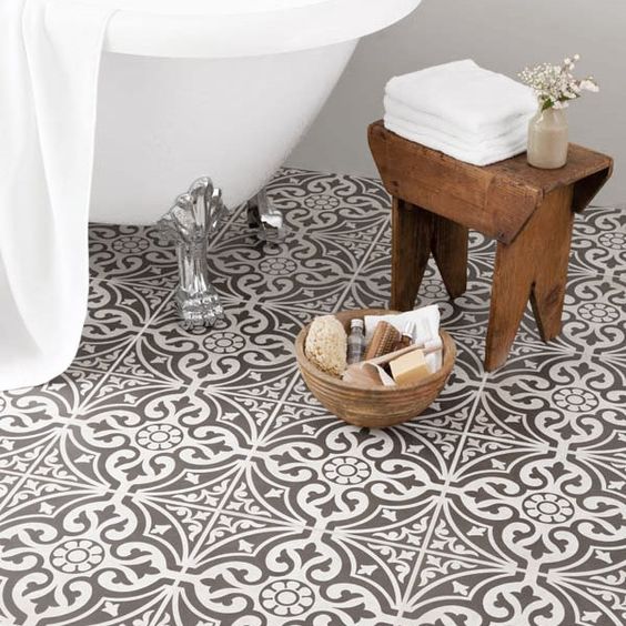 Wooden Bowl Organizes Bath Essentials Near Tub
