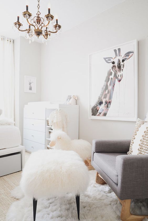 Fluffy Sheep Stools Add Playful Texture to the Nursery