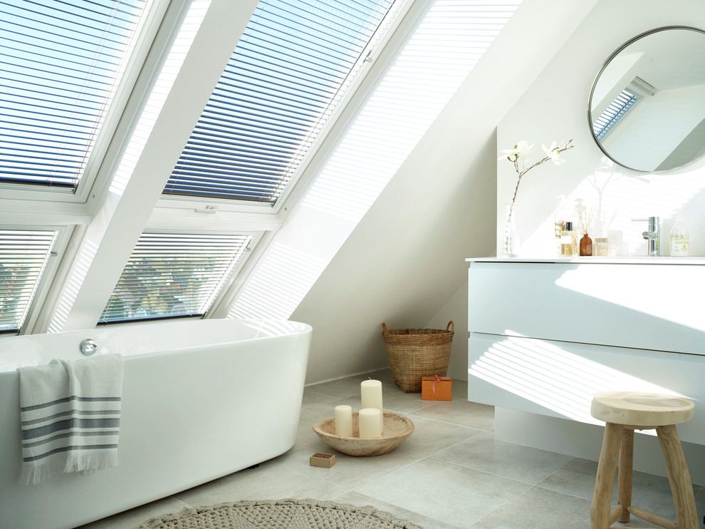 Skylight Blinds for Dramatic Light Patterns