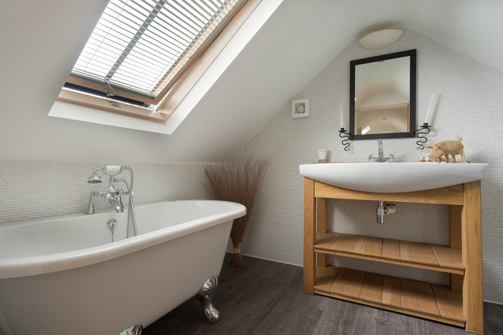 Wooden Vanity Shelves for Accessible Storage