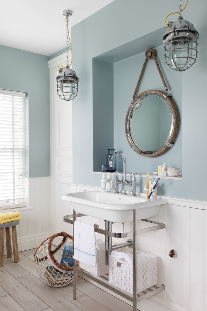 Industrial Cage Pendant Lights Add Maritime Flair