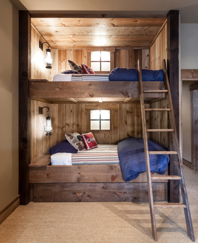 Built-In Bunk Beds With Integrated Drawer Storage