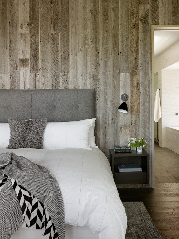Contain Bedside Clutter with a Dark Nightstand