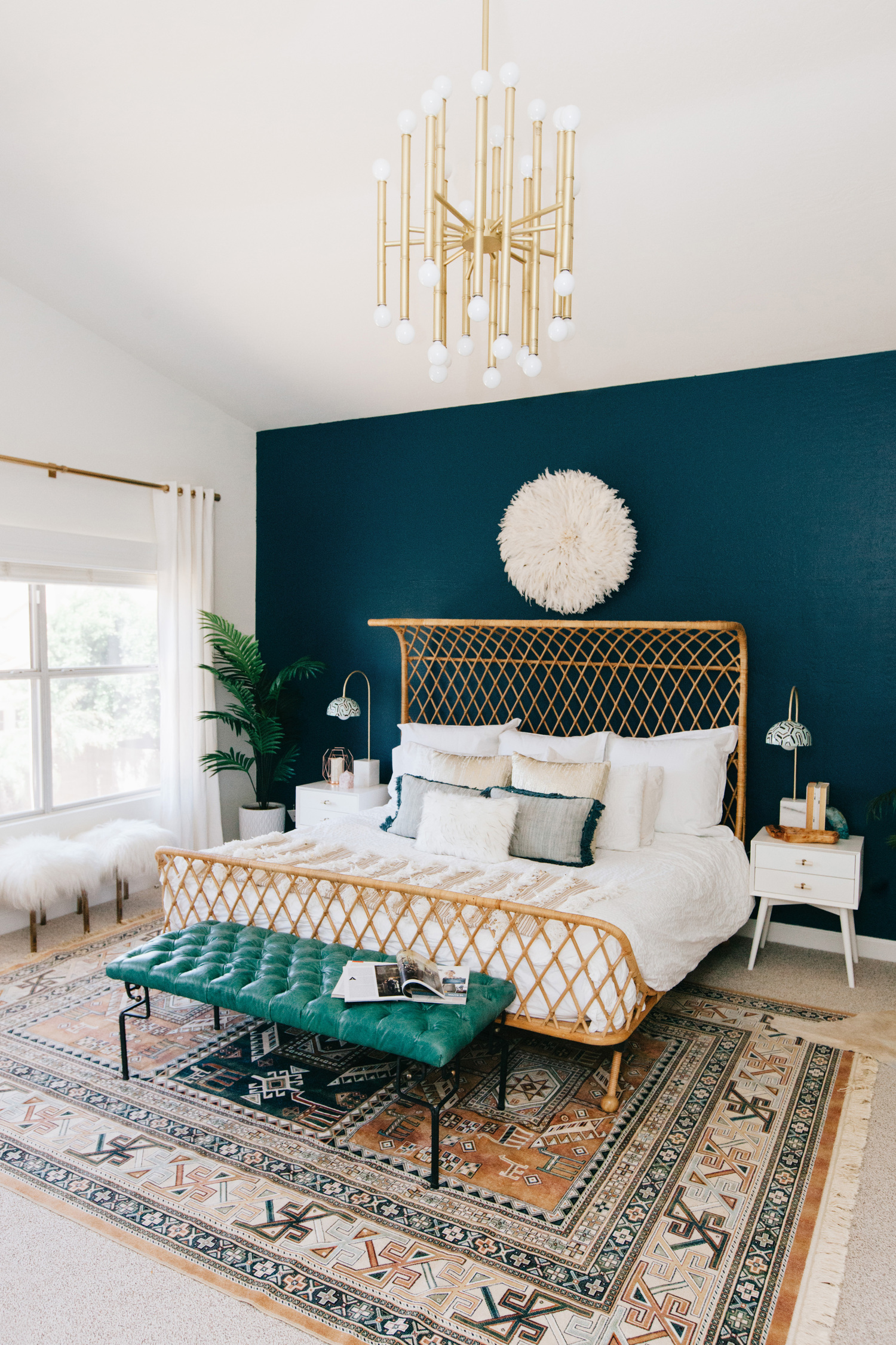 Weave Natural Texture with a Rattan Headboard