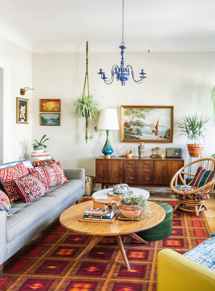 Introduce Unexpected Color with a Blue Chandelier