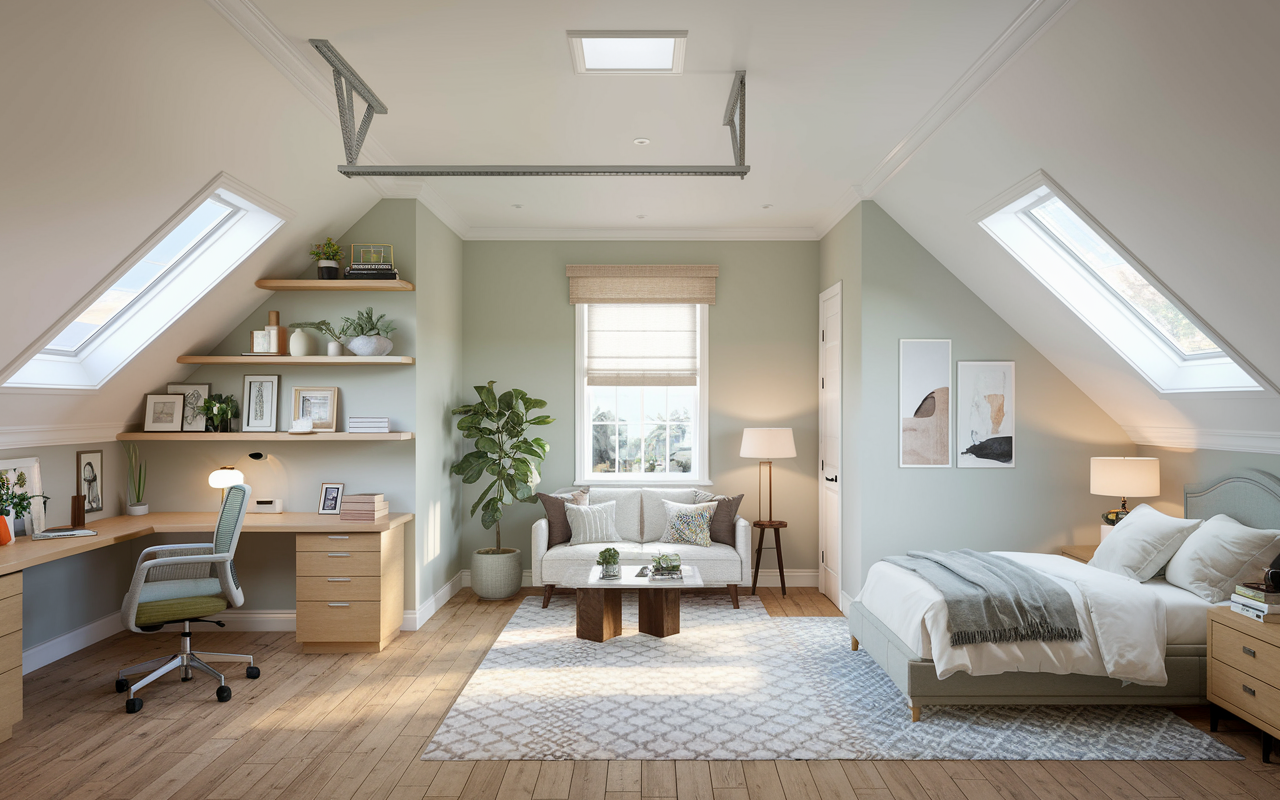 Corner Desk with Built-in Drawers Maximizes Workspace
