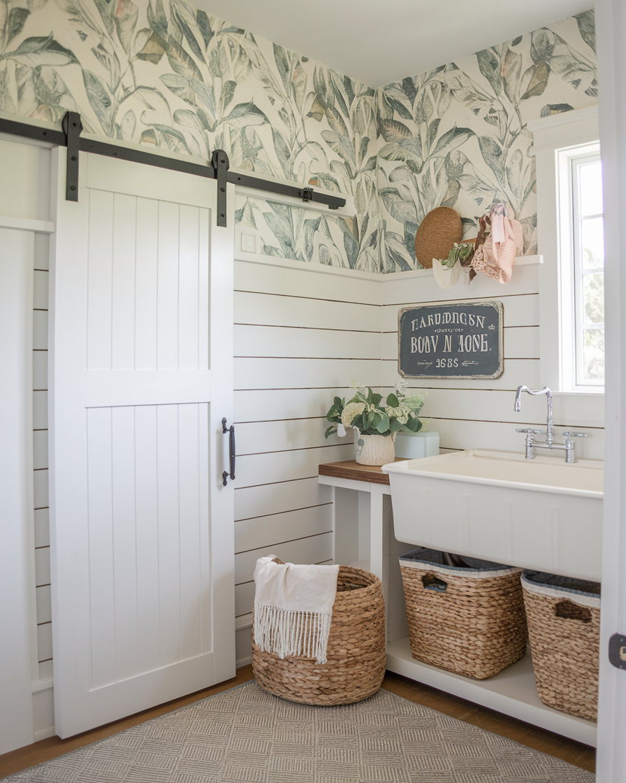 Conceal Clutter with Under-Sink Woven Baskets