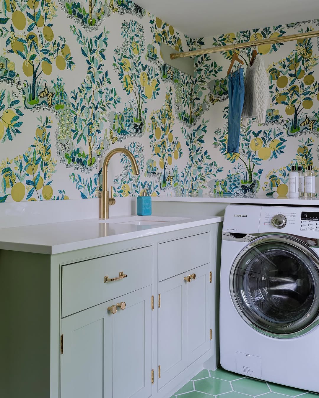 Citrus Tree Wallpaper Brings a Sunny Orchard Vibe