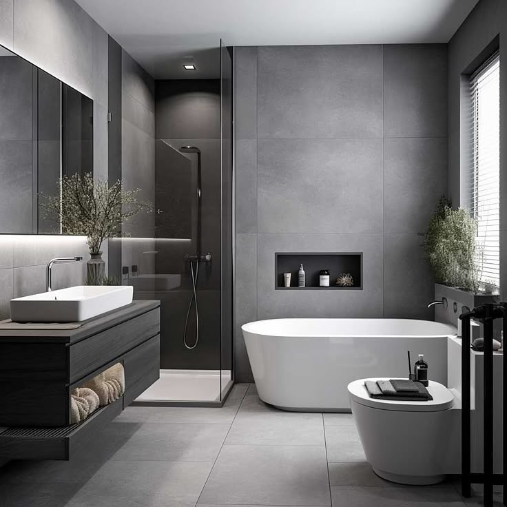 Recessed Niches Keep Bath Products Organized