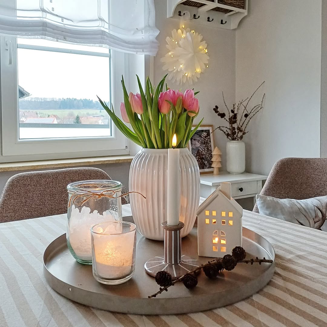 Illuminated Ceramic Houses for Cozy Tabletop Light