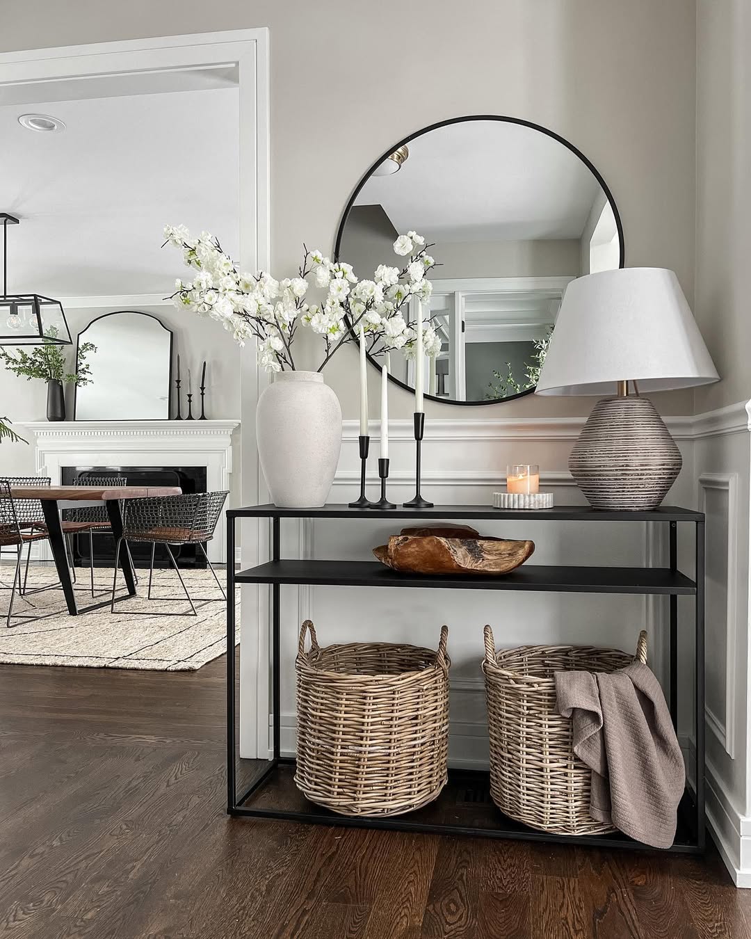 Tall Woven Baskets for Cozy Blanket Storage