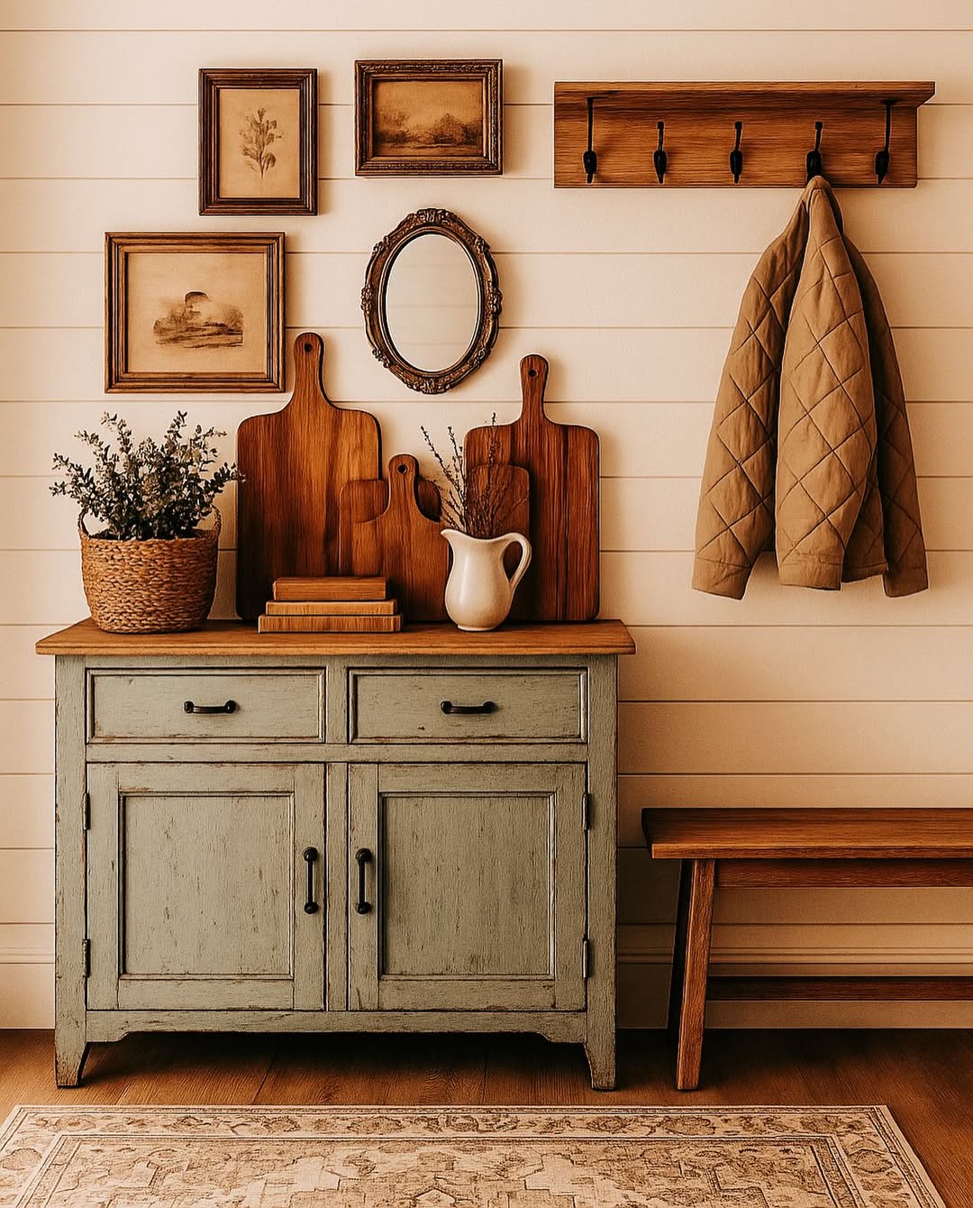 Stack Wooden Cutting Boards for Rustic Texture