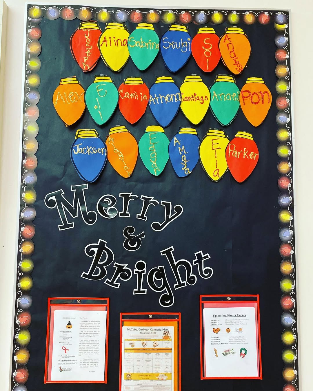 Light Up the Door with Student Names