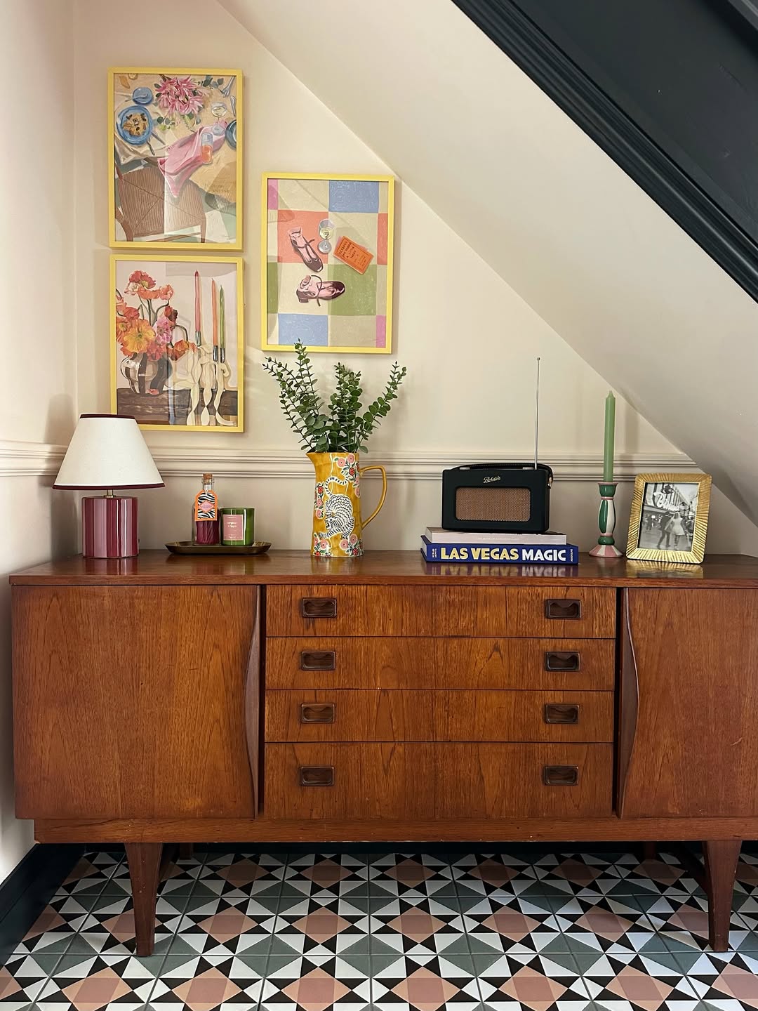 Unify Art with Matching Yellow Frames