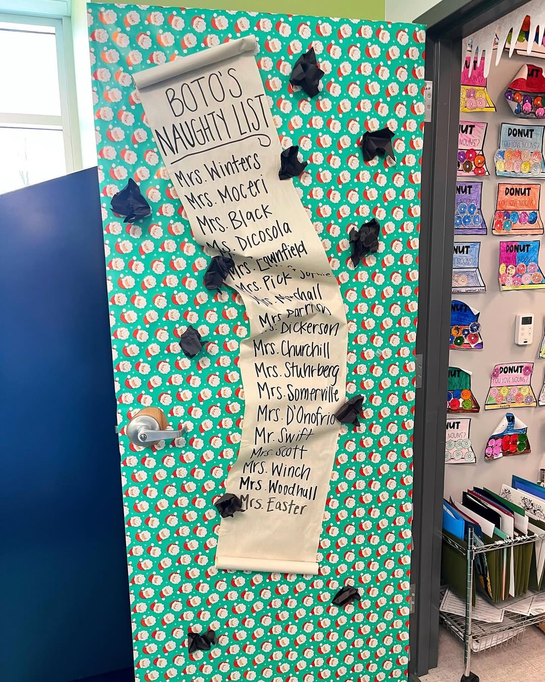 Interactive Naughty List with Coal Accents
