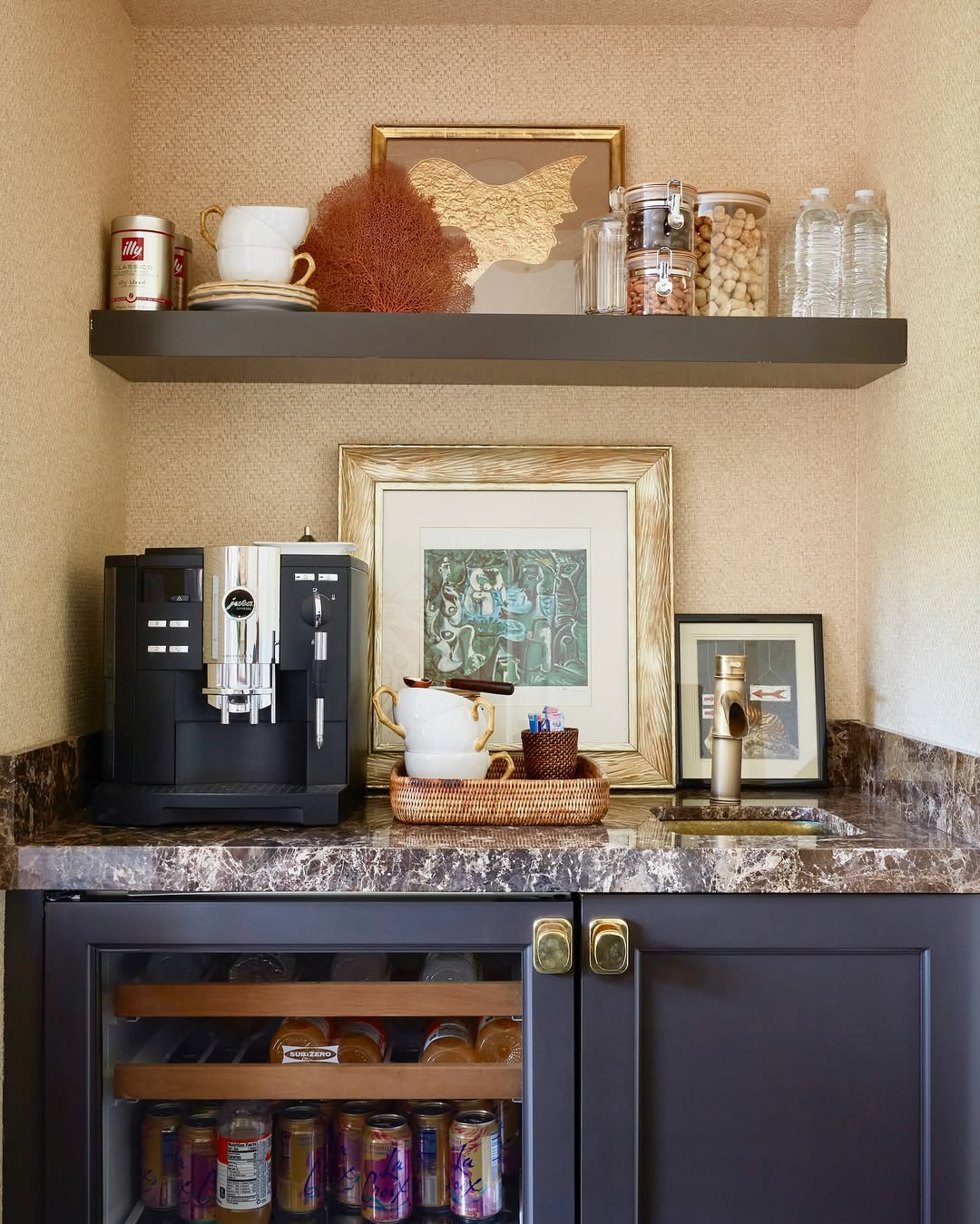 Rattan Tray for Coffee Bar Essentials