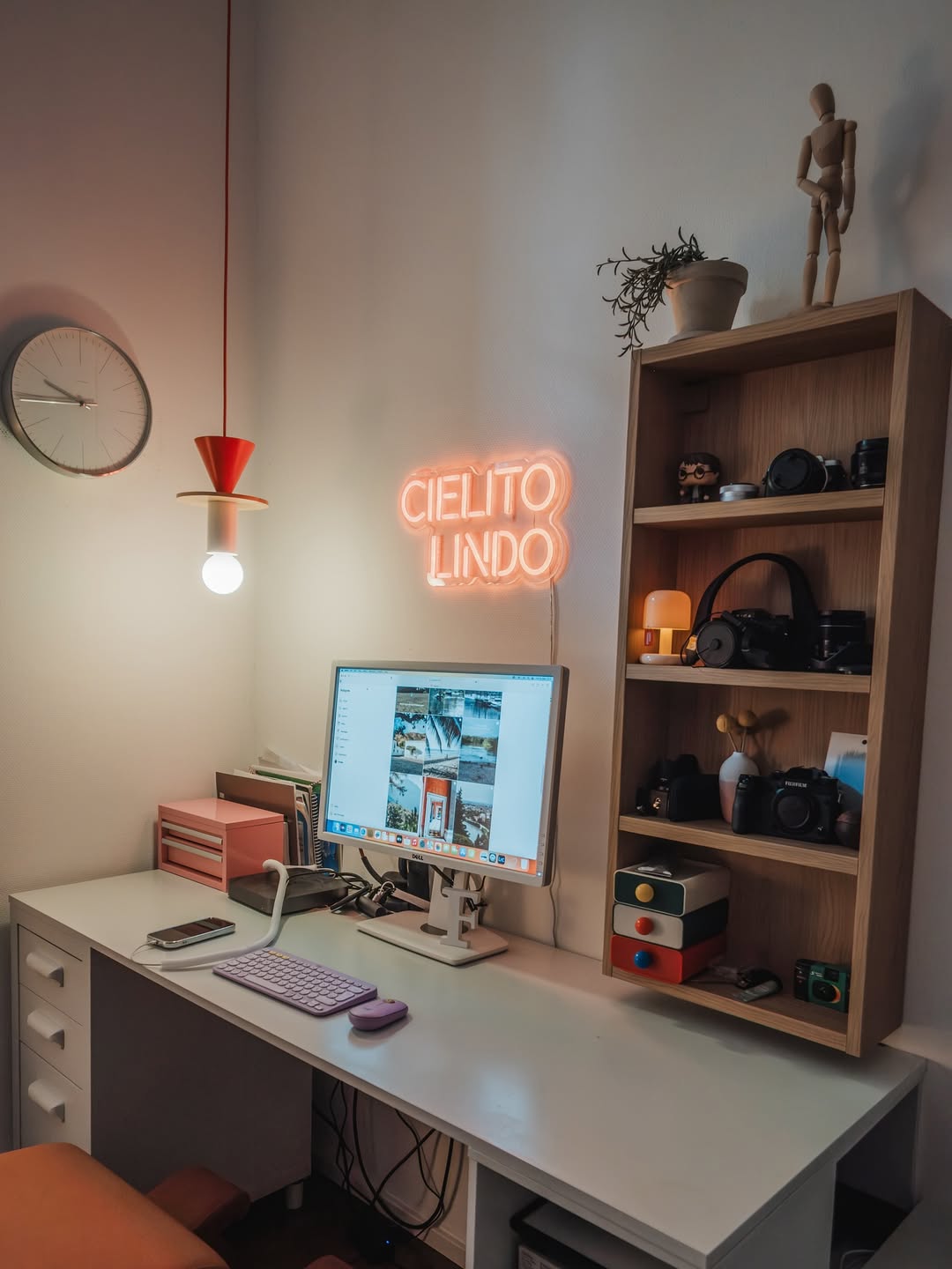 Neon Sign for a Playful Workspace Glow