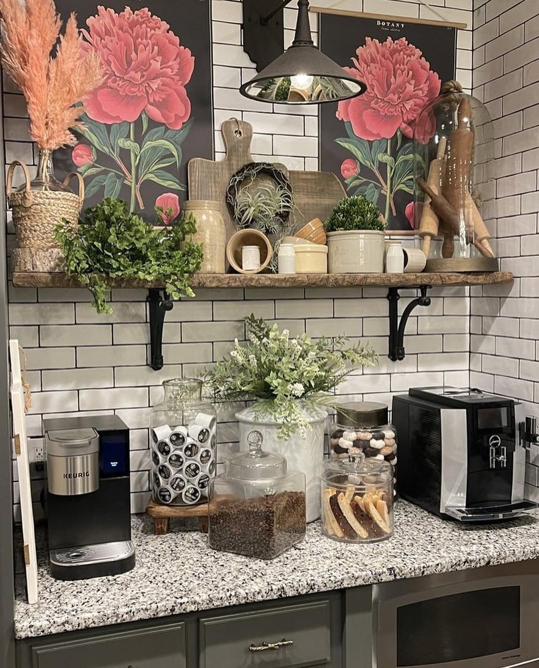 Glass Jars Showcase Coffee Bar Treats