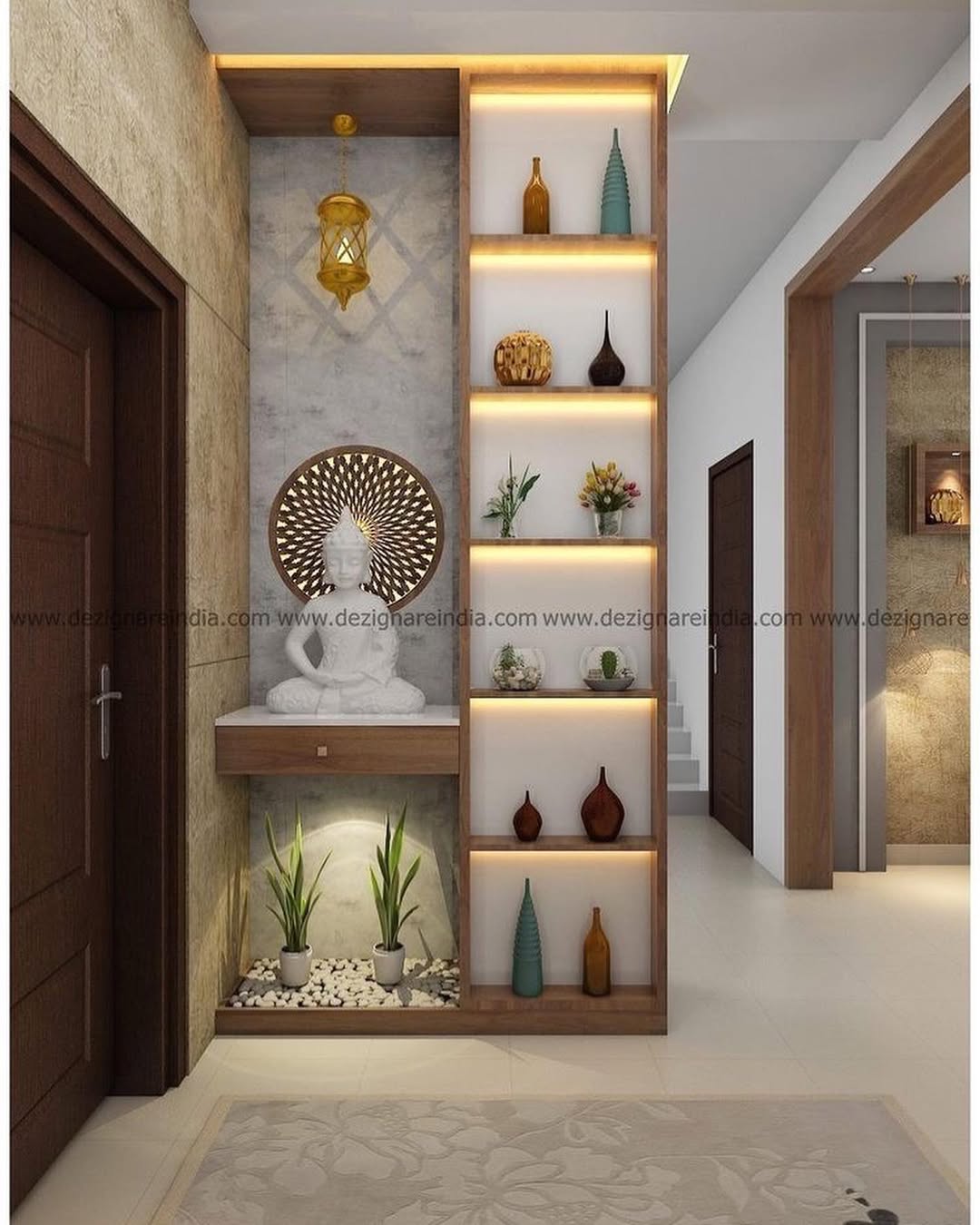 Built-in Niches With Integrated Lighting Showcase Decor