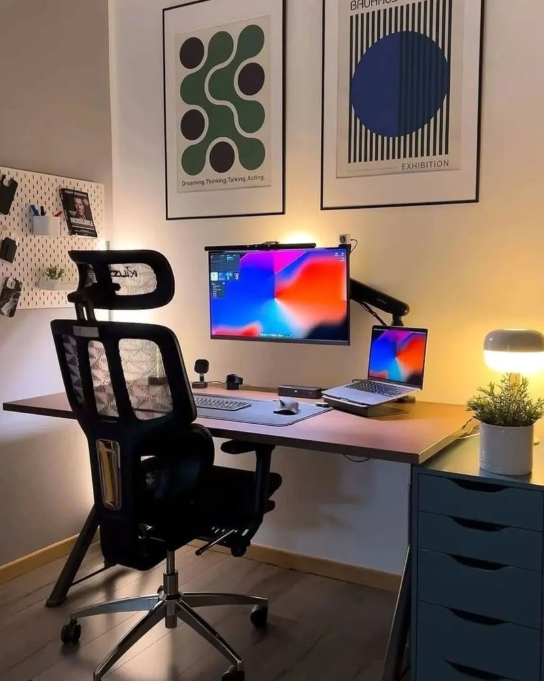 Pegboard Wall Organizer for Small Accessories and Notes