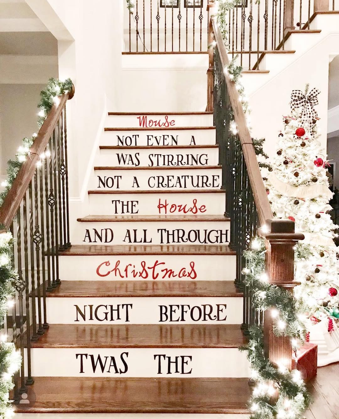 Tell a Christmas Story on Your Stair Risers
