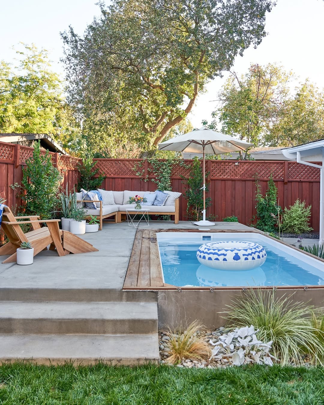 Wooden Decking Creates a Natural Transition Around Your Pool