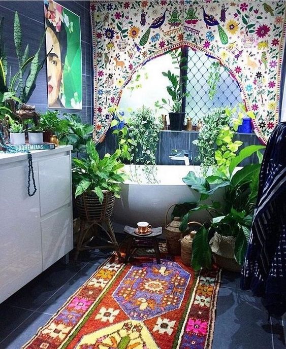 Bohemian Runner Rug Adds Pattern and Color