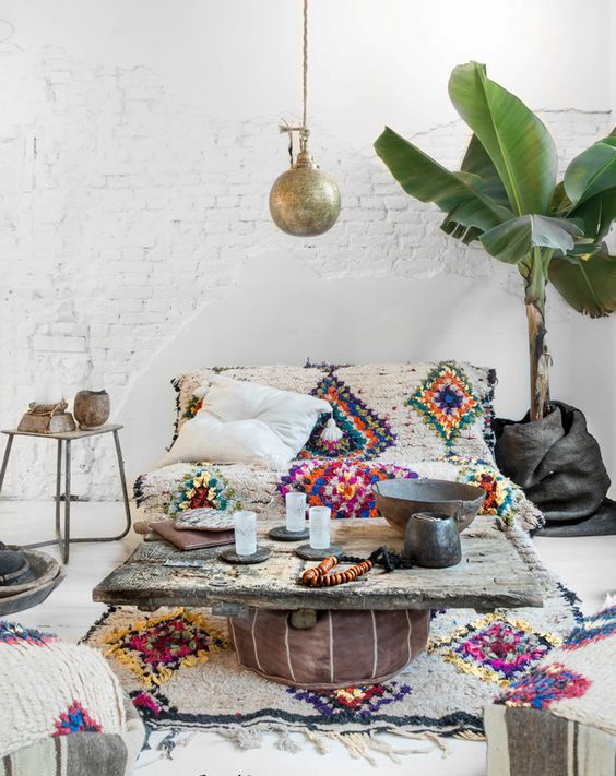 Layer Rugs for a Cozy, Textured Moroccan Floor