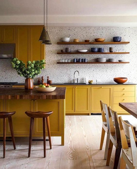 Keep Essentials Accessible on Floating Wood Shelves