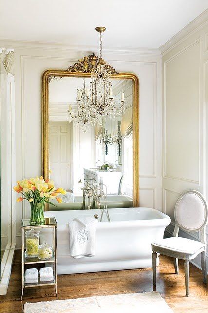 Glass-Topped Tiered Stand for Bath Essentials