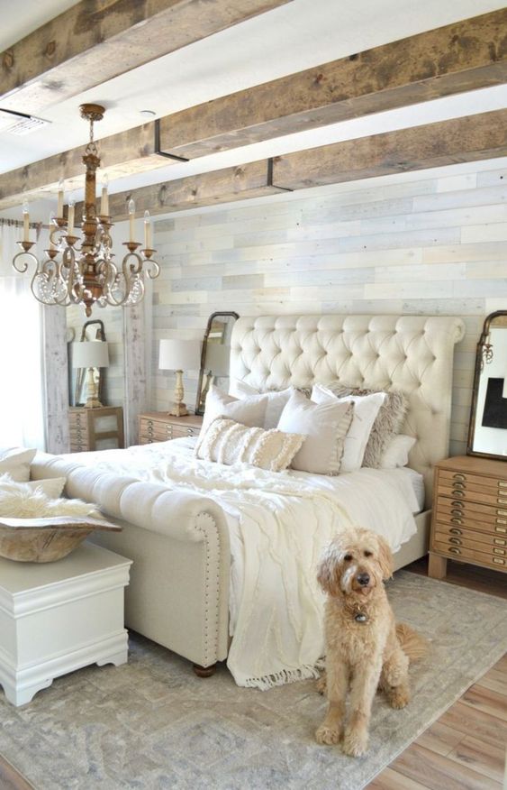 Tufted Upholstered Headboard Adds Softness and Dimension