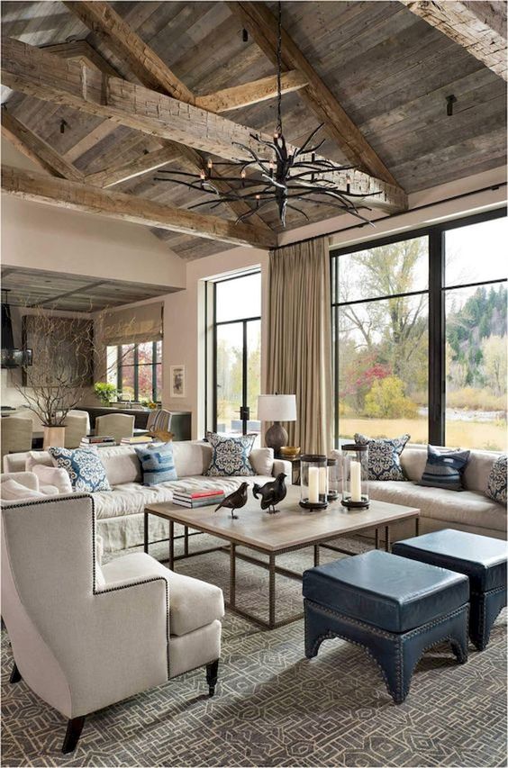 Square Ottomans Add Deep Color and Seating