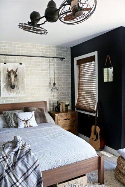 Hanging Pipe Rail For Art Display Above Bed