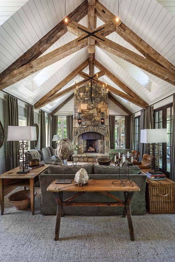 Rustic Tables With Sculptural Objects Add Artistic Texture