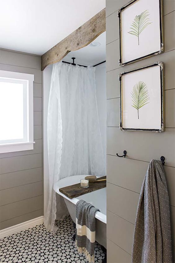Keep Essentials Handy with a Wooden Bathtub Tray