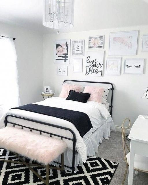 Gallery Wall of Art and Quotes Above the Bed