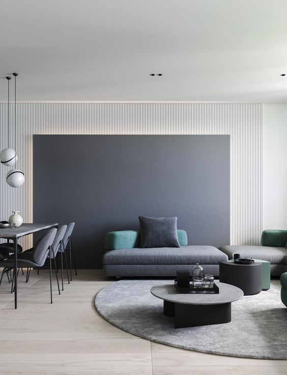 Textured Wall Panels That Add Depth Behind Furniture