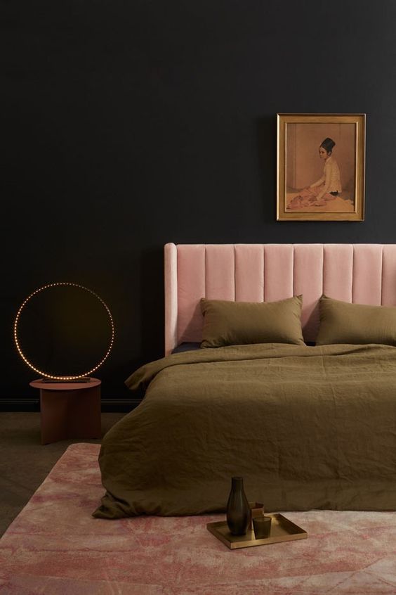 Ring Lamp on Pedestal Table Adds Modern Glow