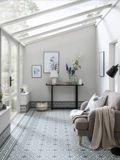 Introduce Vintage Charm with Patterned Floor Tiles